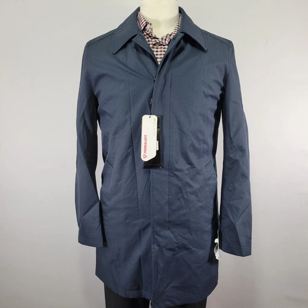Cardinal Canada 1938 Men's Overcoat Rain Jacket Navy Blue 38R NEW‎